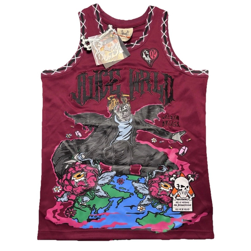 Men's Brand X Juice Wrld Basketball Jersey 999 Size XS NWT! Rap Hip Hop RIP